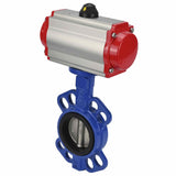 Válvula de mariposa de agua Elephant g50-g40-epdm-elephant-sa-4m310-110/220, material del cuerpo: hierro fundido GGG50, material del disco: hierro fundido GGG40, sello: EPDM, actuador neumático operado