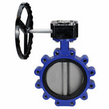Vanne papillon d'eau Elephant WBV1631N-2W-Fb-R, matériau du corps - fonte QT450, matériau du disque - acier inoxydable AISI 304, joint - NBR, réducteur