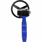 Vanne papillon d'eau Elephant WBV1616E-2W-Fb-R, matériau du corps - fonte QT450, matériau du disque - fonte QT450, joint - EPDM, réducteur