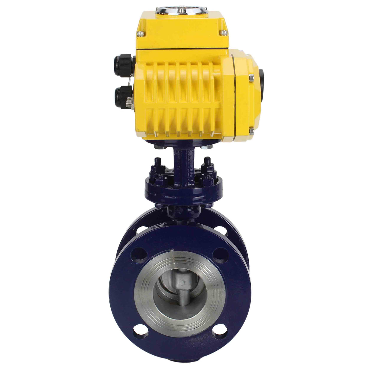 Vanne papillon d'eau Elephant WBV3EX-3431M-1W-F-ISO, matériau du corps - Acier au carbone, matériau du disque - Acier inoxydable AISI 304, joint - Métal, actionneur électrique QT-N-хEM-B1 220V