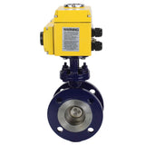 Vanne papillon d'eau Elephant WBV3EX-3431M-1W-F-ISO, matériau du corps - Acier au carbone, matériau du disque - Acier inoxydable AISI 304, joint - Métal, actionneur électrique QT-N-хEM-B1 220V