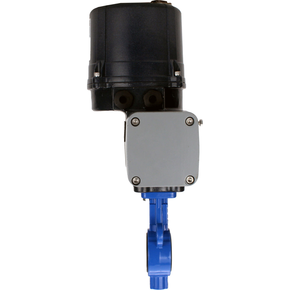 Butterfly valves Elephant WBV0232E-2W-Fb-H interflanged, body - aluminium alloy, disc - 316L stainless steel, seal - EPDM, with electric quarter turn actuator Elephant QTSA-N-EM-O0-220VAC