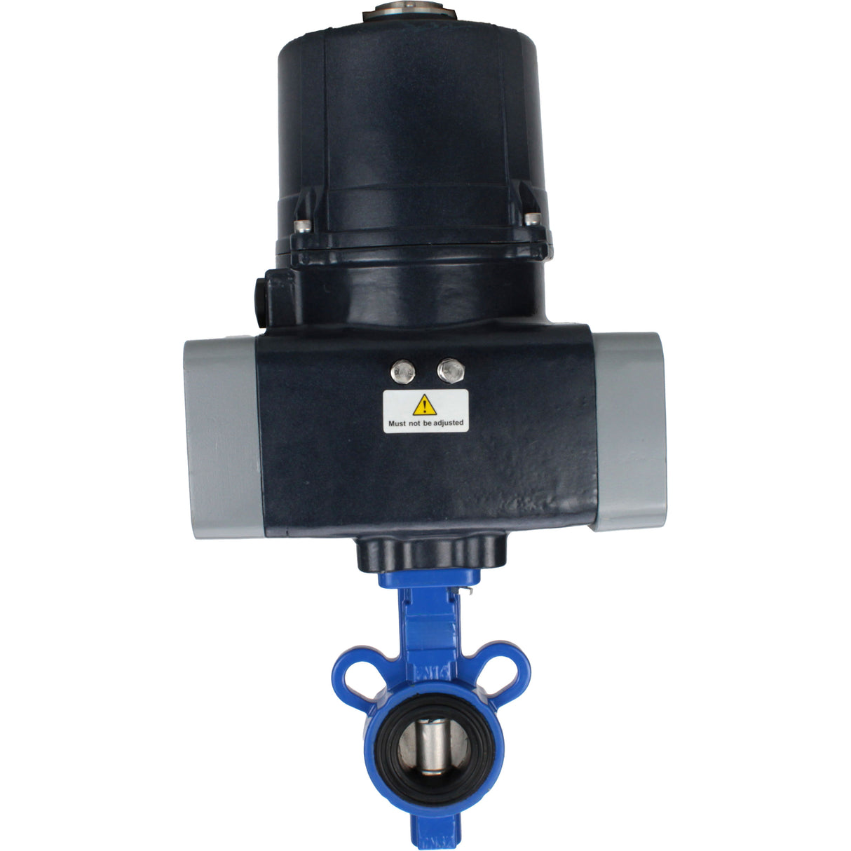 Butterfly valves Elephant WBV0232E-2W-Fb-H interflanged, body - aluminium alloy, disc - 316L stainless steel, seal - EPDM, with electric quarter turn actuator Elephant QTSA-N-EM-O0-220VAC