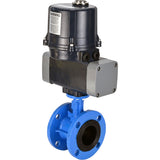 Butterfly valves Elephant WBV1331E-2W-F-H flanged, body - cast iron GGG40, disc - stainless steel 304, seal - EPDM, with electric quarter turn actuator Elephant QTSA-N-EM-O0-220VAC
