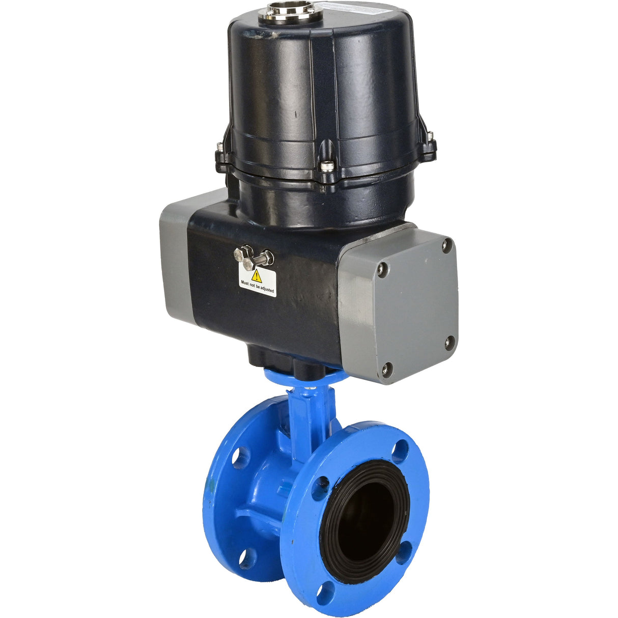 Butterfly valves Elephant WBV1331E-2W-F-H flanged, body - cast iron GGG40, disc - stainless steel 304, seal - EPDM, with electric quarter turn actuator Elephant QTSA-N-EM-O0-220VAC