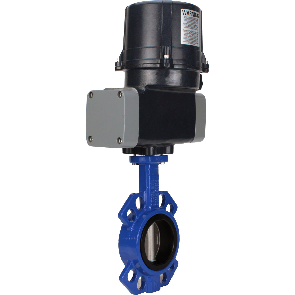 Butterfly valves Elephant WBV1432E-2W-Fb-H interflanged, body - cast iron GGG50, disc - stainless steel 316L, seal - EPDM, with electric quarter turn actuator Elephant QTSA-N-EM-O0-220VAC