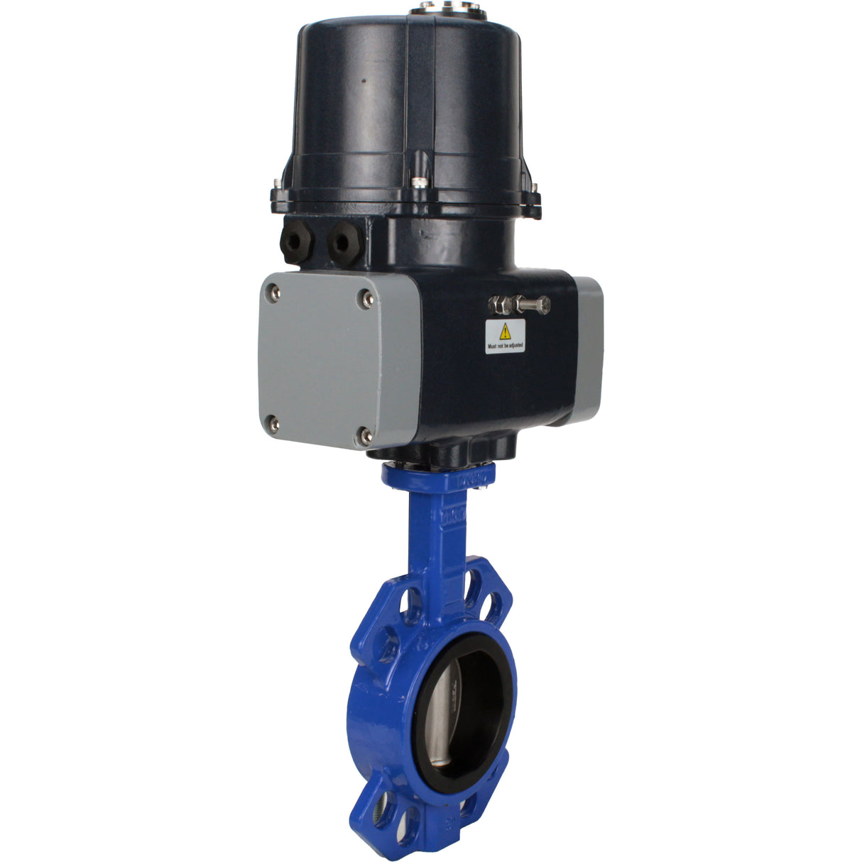 Butterfly valves Elephant WBV1432E-2W-Fb-H interflanged, body - cast iron GGG50, disc - stainless steel 316L, seal - EPDM, with electric quarter turn actuator Elephant QTSA-N-EM-O0-220VAC