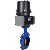 Butterfly valves Elephant WBV1432E-2W-Fb-H interflanged, body - cast iron GGG50, disc - stainless steel 316L, seal - EPDM, with electric quarter turn actuator Elephant QTSA-N-EM-O0-220VAC