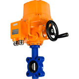 Vanne papillon d'eau Elephant WBV1616N-2W-Fb-H, matériau du corps - fonte QT450, matériau du disque - fonte QT450, joint - NBR, actionneur électrique QT-EX-EM-O1-24VDC-U1 24V