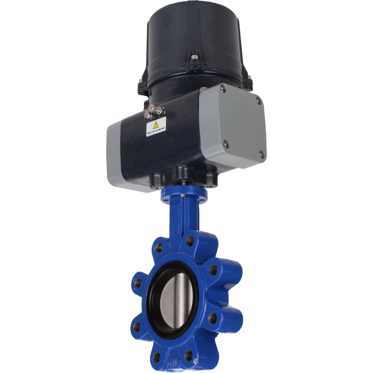 Butterfly valves Elephant WBV1631E-2W-Fb-H LUG interflanged, body - cast iron GGG45/QT450, disc - stainless steel AISI 304, seal - EPDM, with electric quarter turn actuator Elephant QTSA-N-EM-O0-220VAC