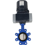 Butterfly valves Elephant WBV1631E-2W-Fb-H LUG interflanged, body - cast iron GGG45/QT450, disc - stainless steel AISI 304, seal - EPDM, with electric quarter turn actuator Elephant QTSA-N-EM-O0-220VAC