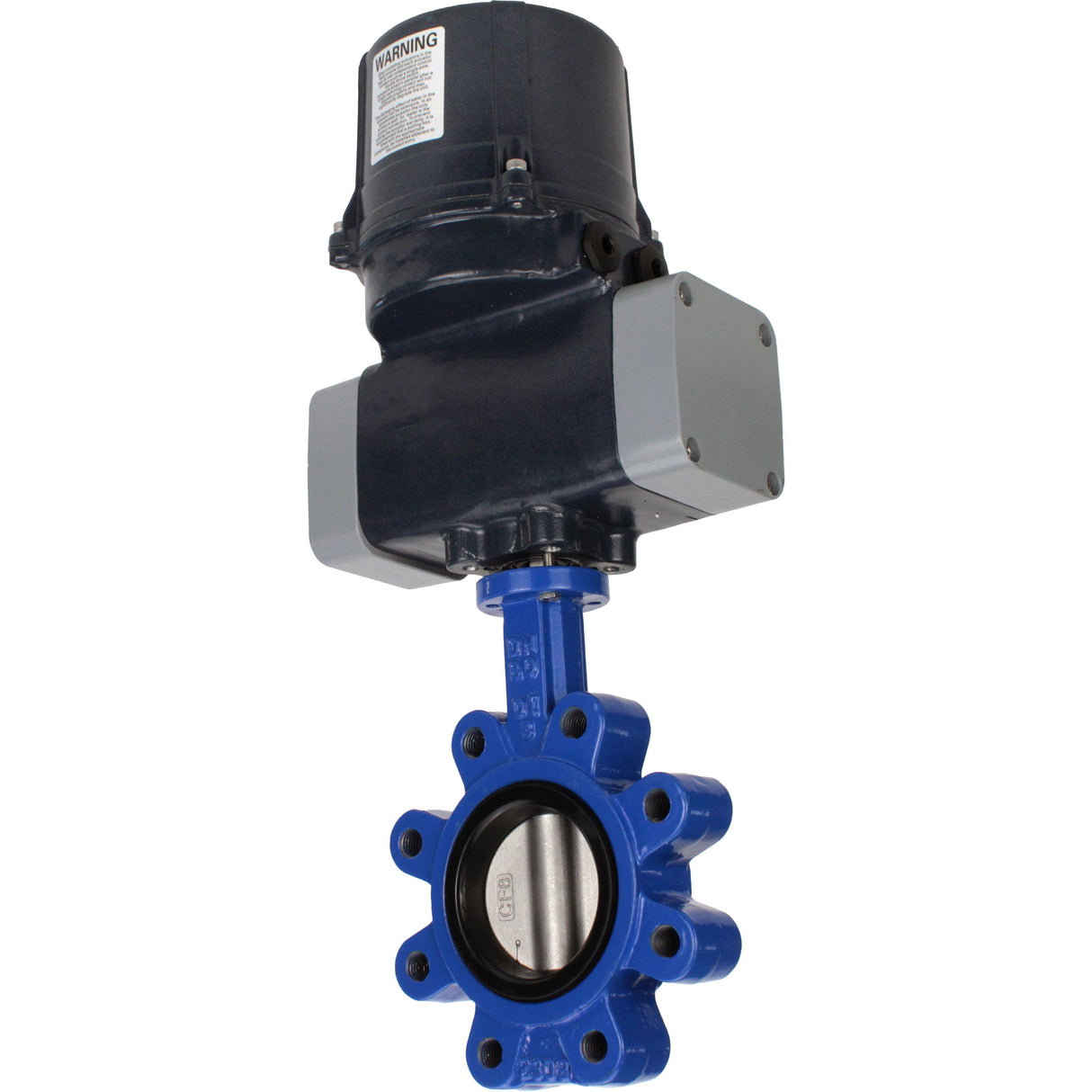 Butterfly valves Elephant WBV1631E-2W-Fb-H LUG interflanged, body - cast iron GGG45/QT450, disc - stainless steel AISI 304, seal - EPDM, with electric quarter turn actuator Elephant QTSA-N-EM-O0-220VAC