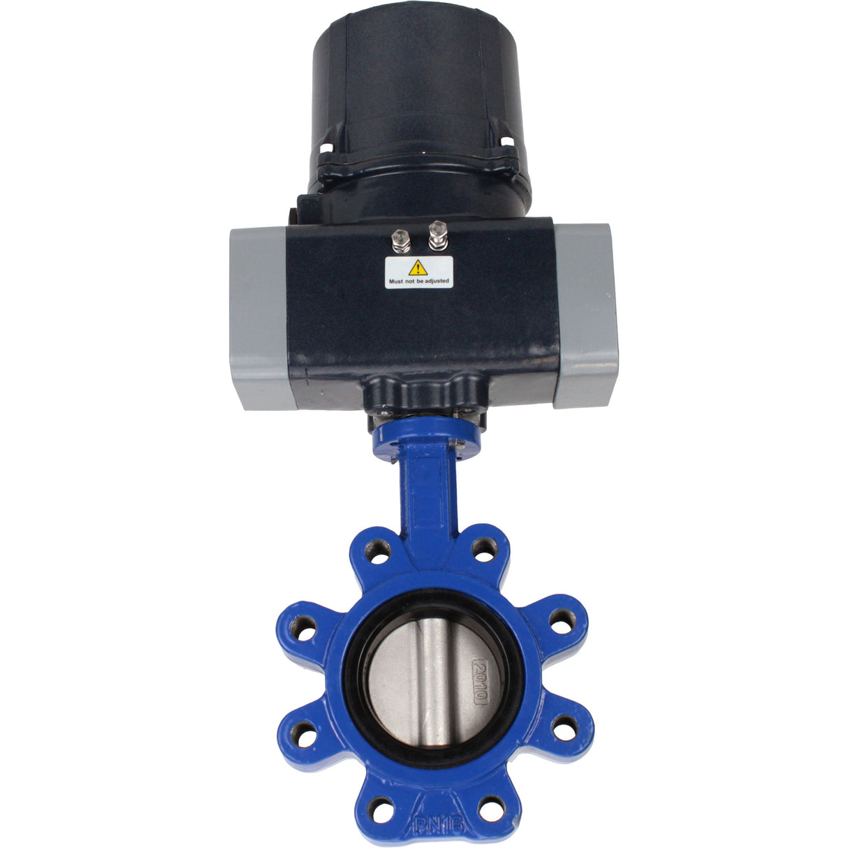 Butterfly valves Elephant WBV1631E-2W-Fb-H LUG interflanged, body - cast iron GGG45/QT450, disc - stainless steel AISI 304, seal - EPDM, with electric quarter turn actuator Elephant QTSA-N-EM-O0-220VAC