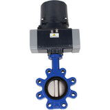 Butterfly valves Elephant WBV1631E-2W-Fb-H LUG interflanged, body - cast iron GGG45/QT450, disc - stainless steel AISI 304, seal - EPDM, with electric quarter turn actuator Elephant QTSA-N-EM-O0-220VAC