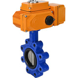 Vanne papillon d'eau Elephant WBV1631N-2W-Fb-H, matériau du corps - fonte QT450, matériau du disque - acier inoxydable AISI 304, joint - NBR, actionneur électrique QT-N-EM-B1-220VAC-U1 220V