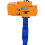 Vanne papillon d'eau Elephant WBV1631N-2W-Fb-H, matériau du corps - fonte QT450, matériau du disque - acier inoxydable AISI 304, joint - NBR, actionneur électrique QT-N-EM-B1-220VAC-U1 220V