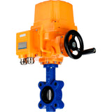 Vanne papillon d'eau Elephant WBV1631N-2W-Fb-H, matériau du corps - fonte QT450, matériau du disque - acier inoxydable AISI 304, joint - NBR, actionneur électrique QT-EX-EM-O1-24VDC-U1 24V