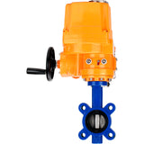 Vanne papillon d'eau Elephant WBV1631N-2W-Fb-H, matériau du corps - fonte QT450, matériau du disque - acier inoxydable AISI 304, joint - NBR, actionneur électrique QT-EX-EM-O1-24VDC-U1 24V