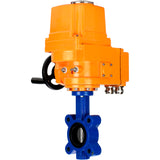 Vanne papillon d'eau Elephant WBV1631N-2W-Fb-H, matériau du corps - fonte QT450, matériau du disque - acier inoxydable AISI 304, joint - NBR, actionneur électrique QT-EX-EM-O1-24VDC-U1 24V