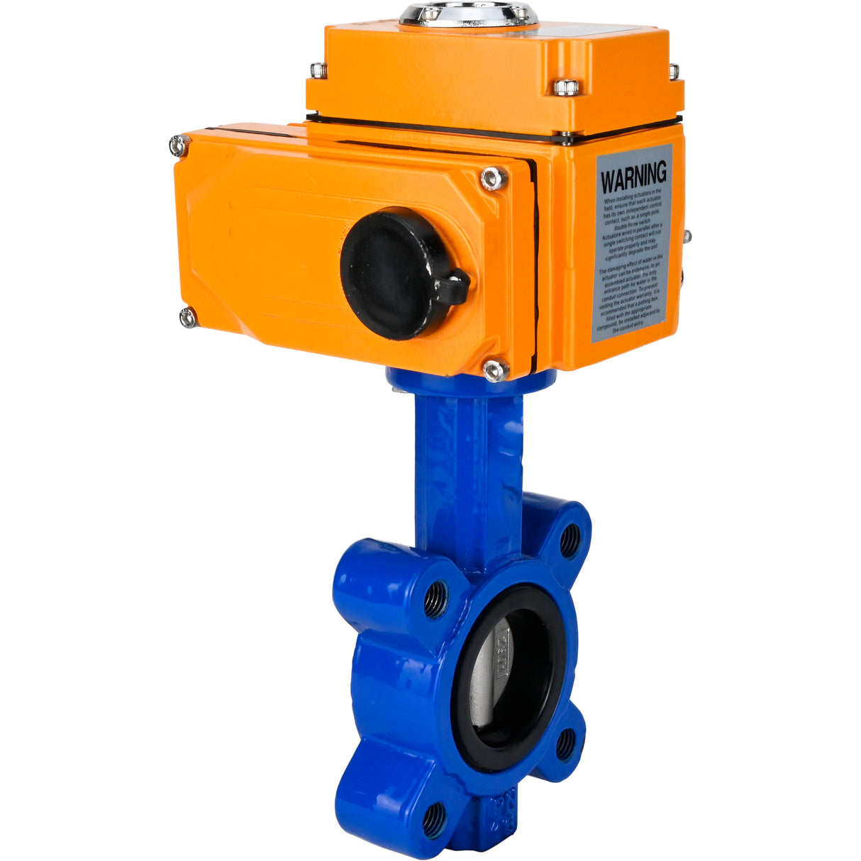 Vanne papillon d'eau Elephant WBV1631N-2W-Fb-H, matériau du corps - fonte QT450, matériau du disque - acier inoxydable AISI 304, joint - NBR, actionneur électrique QT-N-EM-O1-380VAC-U1 380V