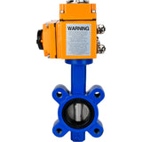Vanne papillon d'eau Elephant WBV1631N-2W-Fb-H, matériau du corps - fonte QT450, matériau du disque - acier inoxydable AISI 304, joint - NBR, actionneur électrique QT-N-EM-O1-380VAC-U1 380V