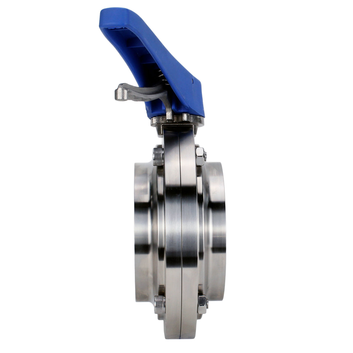 Vanne papillon d'eau Elephant WBV3131E-2W-WH, matériau du corps - Acier inoxydable AISI 304, matériau du disque - Acier inoxydable AISI 304, joint - EPDM, soudé, avec poignée