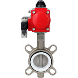Vanne papillon d'eau Elephant WBV3131P-2W-Fb-H, matériau du corps - Acier inoxydable AISI 304, matériau du disque - Acier inoxydable AISI 304, joint - PTFE, actionneur pneumatique PA-DA double action, 4M310-08 24V