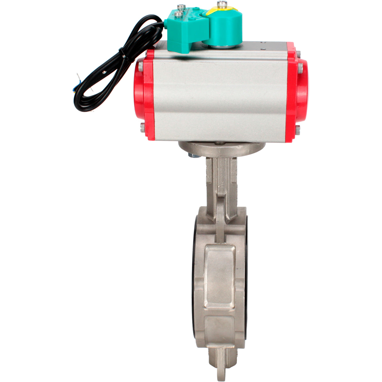 Water Butterfly Valve Elephant WBV3232V-2W-Fb-H DN50-300 16 bar case - 316L stainless steel, disc - 316L stainless steel, seal - Viton, with pneumatic drive PA-DA-XXX and ALS200D magnetic switch