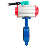 Water Butterfly Valve Elephant WBV3432P-2W-Fb-H DN40-300 16 bar body - WCB carbon steel, disc - 316L stainless steel, seal - PTFE, with pneumatic drive PA-DA-XXX and ALS200D magnetic switch