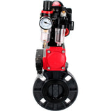 Butterfly valves Elephant WBV4242E-2W-Fb-ISO, body material - UPVC, disc material - UPVC, seal - EPDM, with pneumatic actuator double action PA-DA, pneumatic distributor 4M310-08 220V, LSU APL-510N EX and ATU AFC2000
