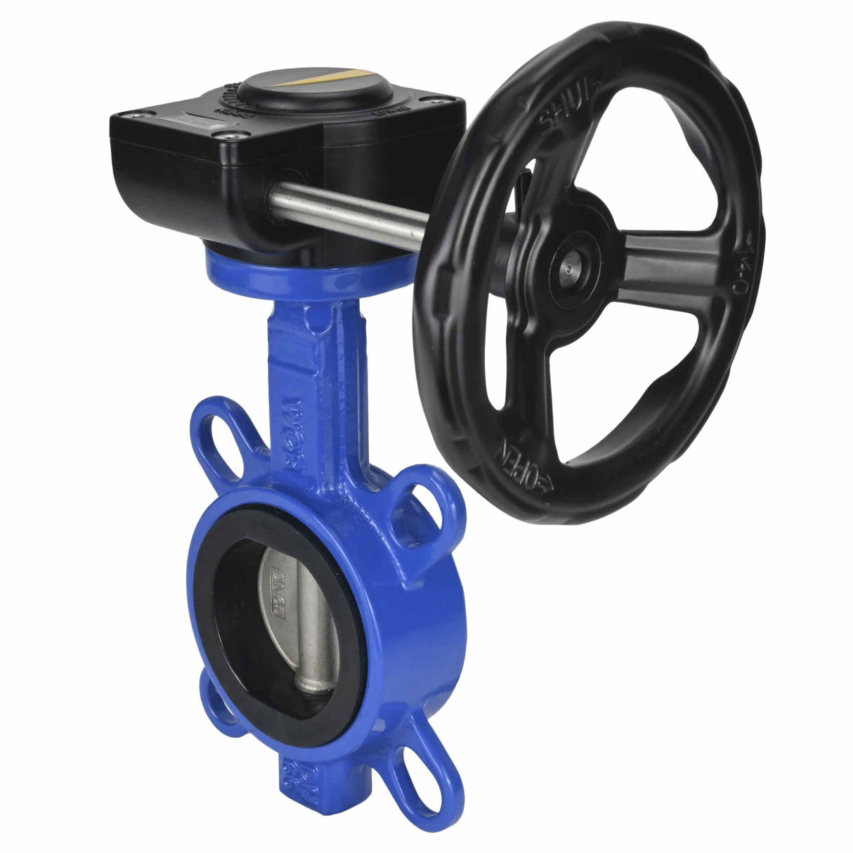 Válvula Mariposa de Agua Elefante WCB-316L-EPDM Material del cuerpo - Acero al carbono WCB, material del disco - Acero inoxidable AISI 316L, sello - EPDM con engranaje Elefante HAM