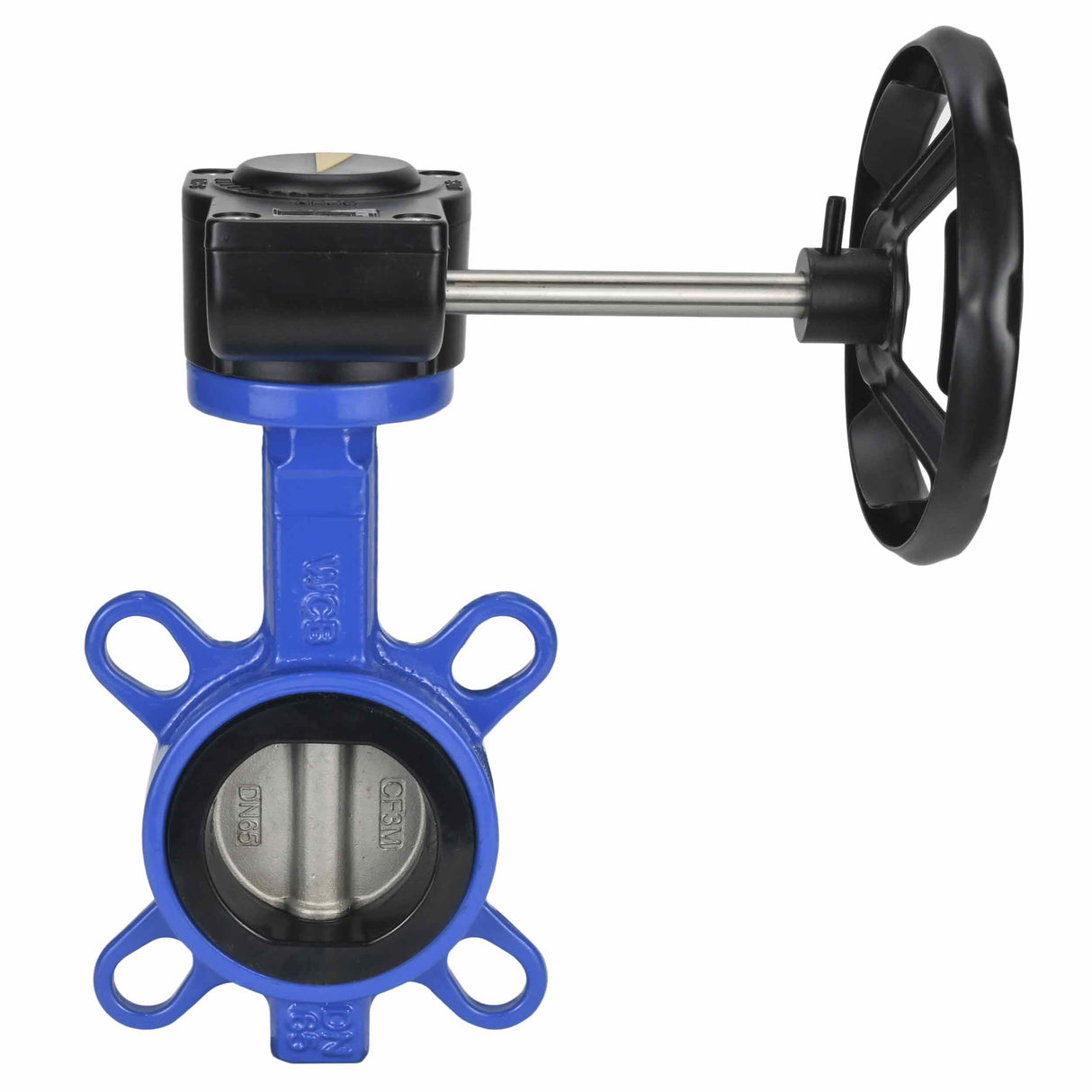 Válvula Mariposa de Agua Elefante WCB-316L-EPDM Material del cuerpo - Acero al carbono WCB, material del disco - Acero inoxidable AISI 316L, sello - EPDM con engranaje Elefante HAM
