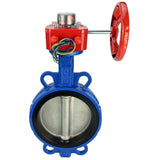 Válvula Mariposa de Agua Elefante WCB-316L-VITON material del cuerpo - Acero al carbono WCB, material del disco - Acero inoxidable AISI 316L, sello - Viton con engranaje Elefante HGBF, indicador de posición y sensor de retroalimentación