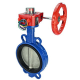 Válvula Mariposa de Agua Elefante WCB-316L-VITON material del cuerpo - Acero al carbono WCB, material del disco - Acero inoxidable AISI 316L, sello - Viton con engranaje Elefante HGBF, indicador de posición y sensor de retroalimentación