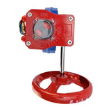 Válvula Mariposa de Agua Elefante WCB-316L-VITON material del cuerpo - Acero al carbono WCB, material del disco - Acero inoxidable AISI 316L, sello - Viton con engranaje Elefante HGBF, indicador de posición y sensor de retroalimentación