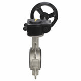 Válvula de mariposa de agua Elephant 316L-316L-VITON material del cuerpo - acero inoxidable AISI 316L, material del disco - acero inoxidable AISI 316L, sello - Viton con engranaje Elephant HAM
