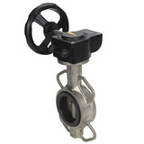 Válvula de mariposa de agua Elephant 316L-316L-VITON material del cuerpo - acero inoxidable AISI 316L, material del disco - acero inoxidable AISI 316L, sello - Viton con engranaje Elephant HAM