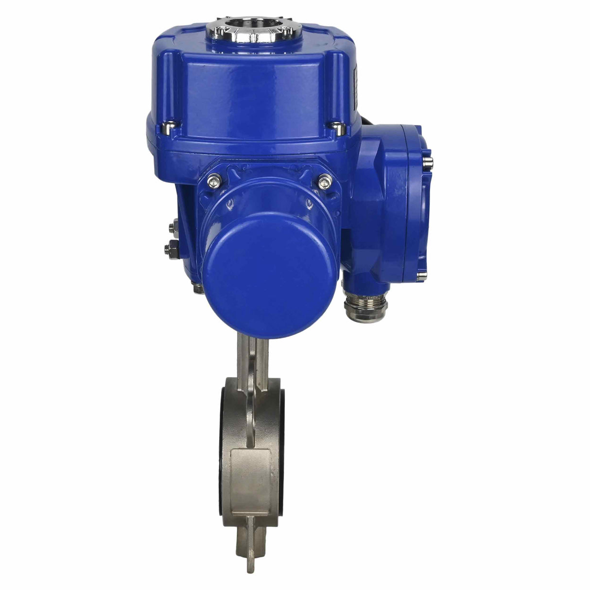 Válvula de mariposa de agua Elephant 316L-316L-PTFE, material del cuerpo - acero inoxidable aisi 316l, material del disco - acero inoxidable AISI 316L, sello - PTFE con actuador eléctrico de 1/4 de vuelta Elephant QT-W (M) 380V