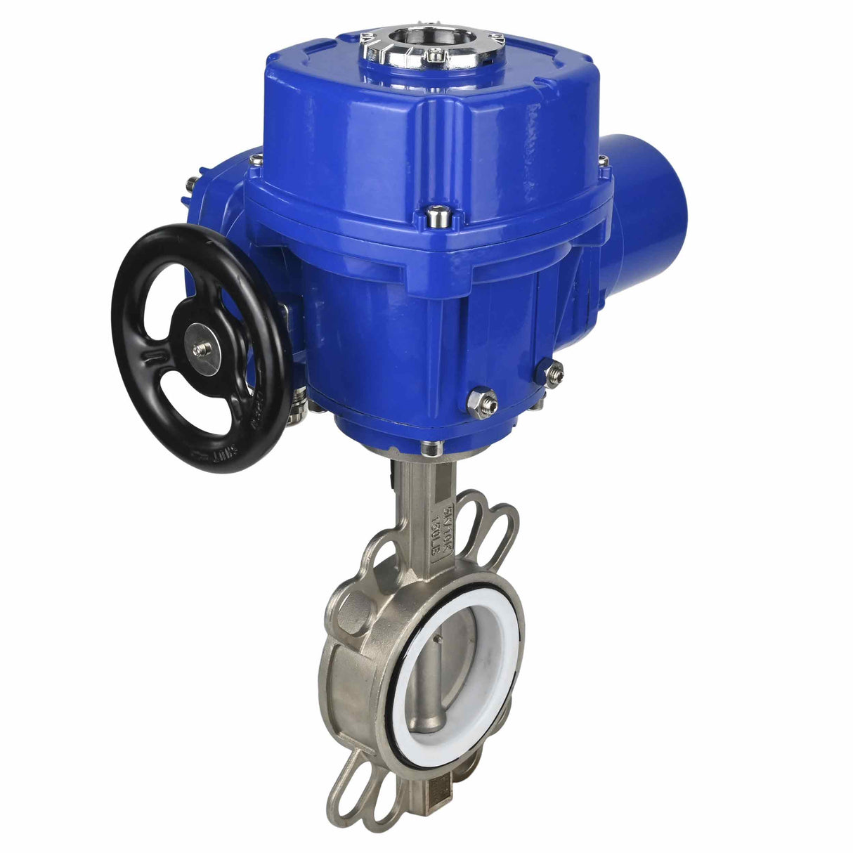 Válvula de mariposa de agua Elephant 316L-316L-PTFE, material del cuerpo - acero inoxidable aisi 316l, material del disco - acero inoxidable AISI 316L, sello - PTFE con actuador eléctrico de 1/4 de vuelta Elephant QT-W (M) 380V
