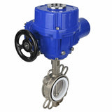 Válvula de mariposa de agua Elephant 316L-316L-PTFE, material del cuerpo - acero inoxidable aisi 316l, material del disco - acero inoxidable AISI 316L, sello - PTFE con actuador eléctrico de 1/4 de vuelta Elephant QT-W (M) 380V