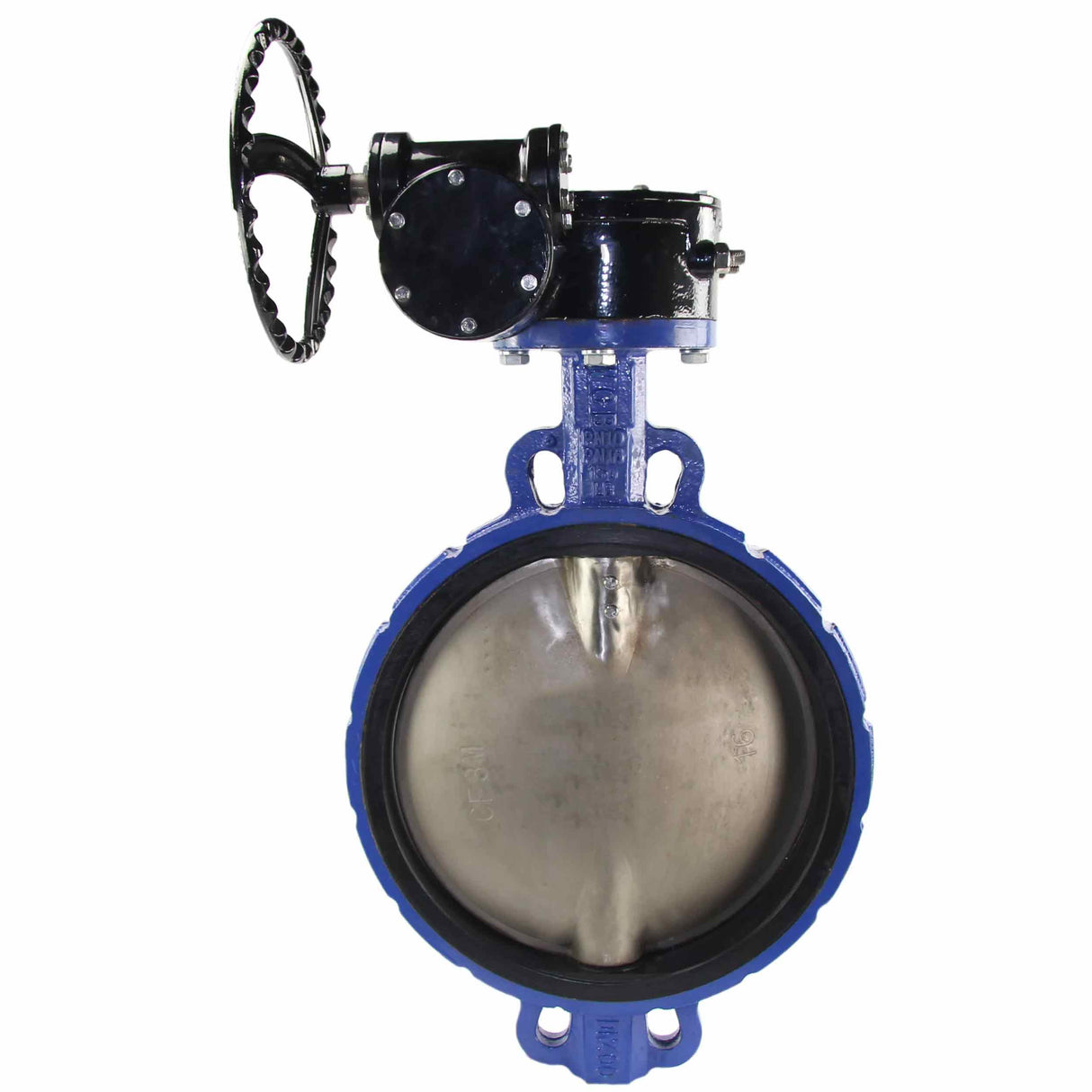 Butterfly valves Elephant WBV1432E-2W-Fb-ISO-R, body - cast iron GGG50, disk - stainless steel 316L, seal - EPDM, with gearbox